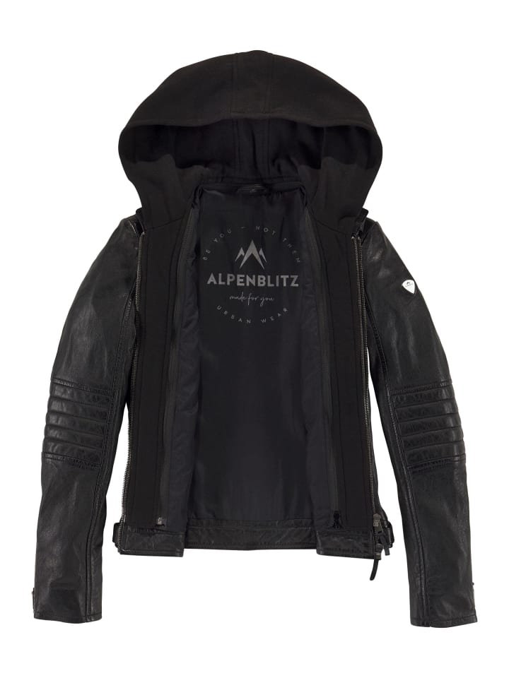 черная кожаная куртка ALPENBLITZ
черная кожаная куртка ALPENBLITZ