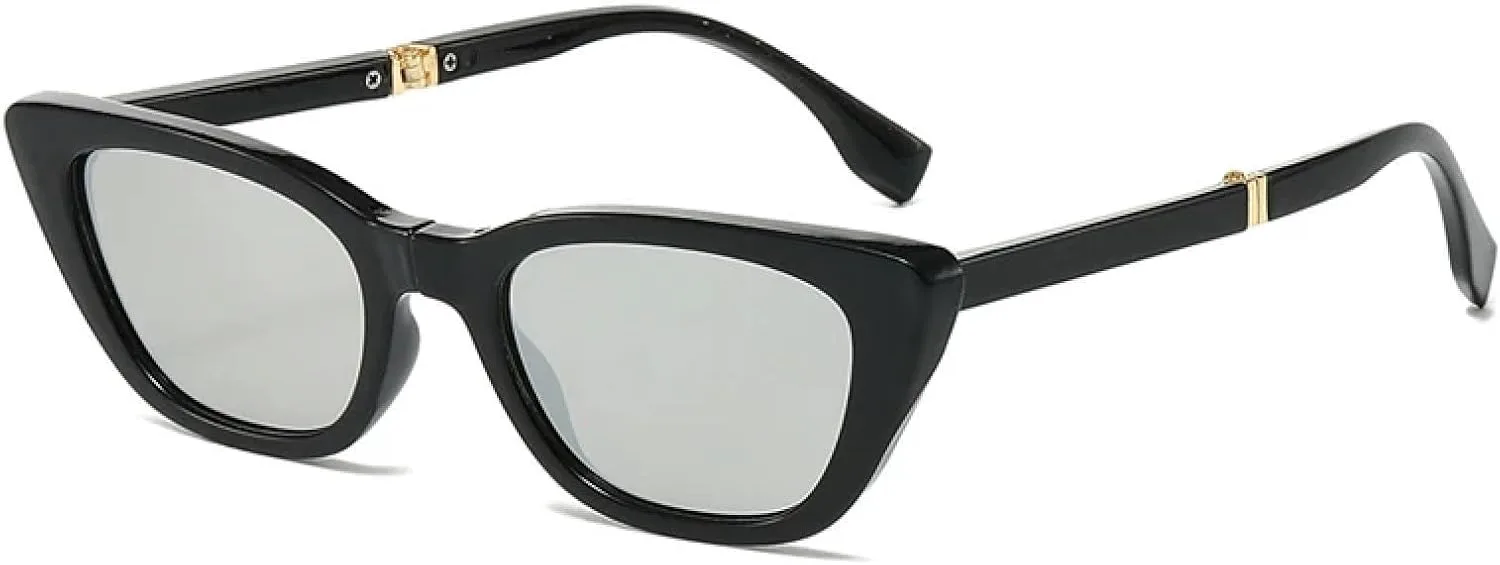 Женские складные солнцезащитные очки "кошачий глаз" с зеркальными линзами и защитой от УФ-излучения UV400, мужские солнцезащитные очки DSVIGF, Black Silver Mirror
Женские складные солнцезащитные очки "кошачий глаз" с зеркальными линзами и защитой от УФ-излучения UV400, мужские солнцезащитные очки DSVIGF, Black Silver Mirror