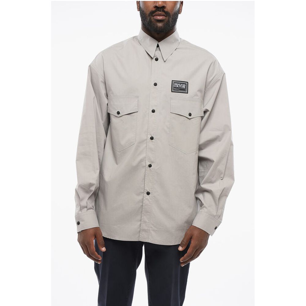 Рубашка из хлопка JEANS COUTURE из Сахары Versace, Gray
Рубашка из хлопка JEANS COUTURE из Сахары Versace, Gray