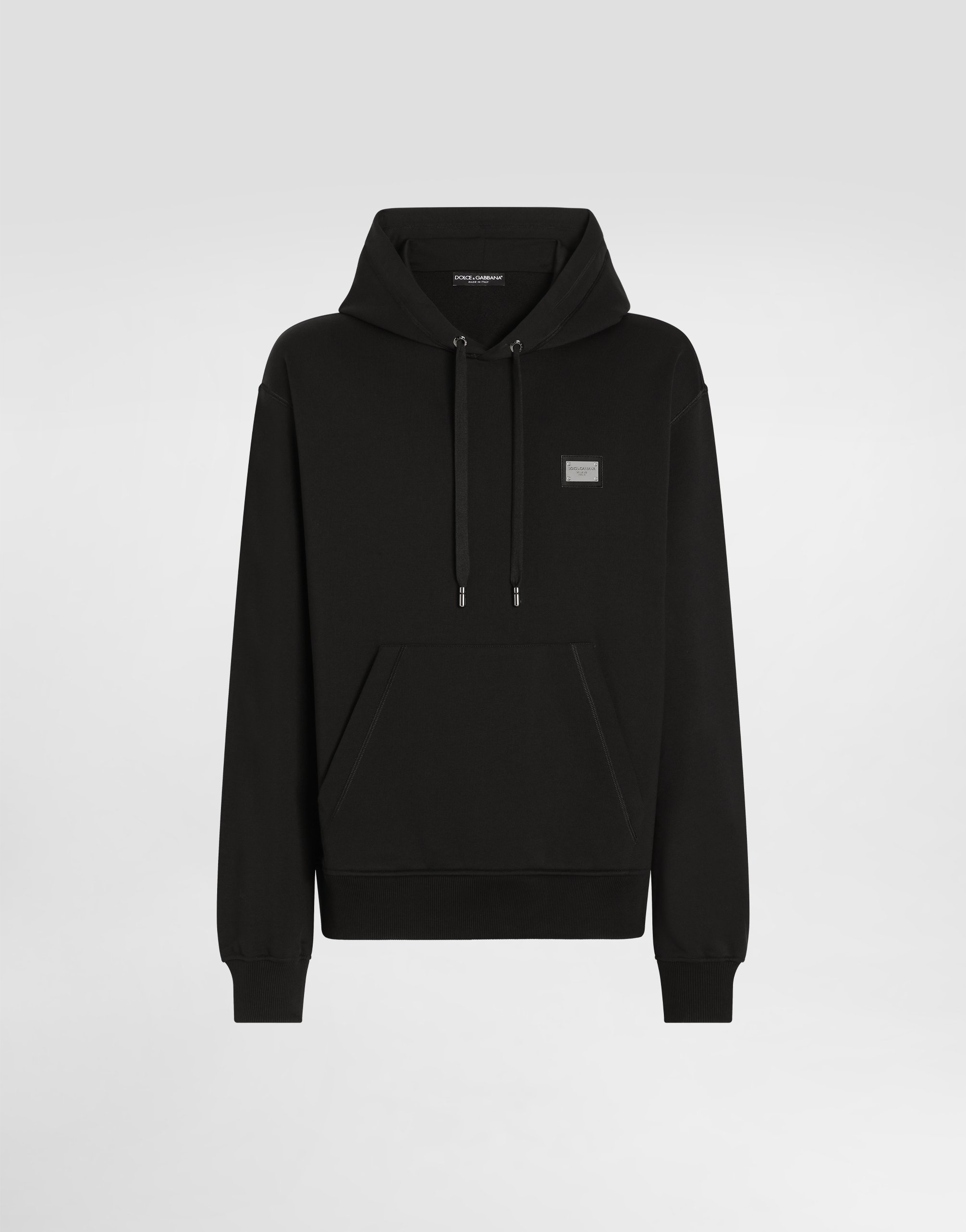 Джерси-худи с фирменной биркой Dolce & Gabbana, черный
Джерси-худи с фирменной биркой Dolce & Gabbana, черный
