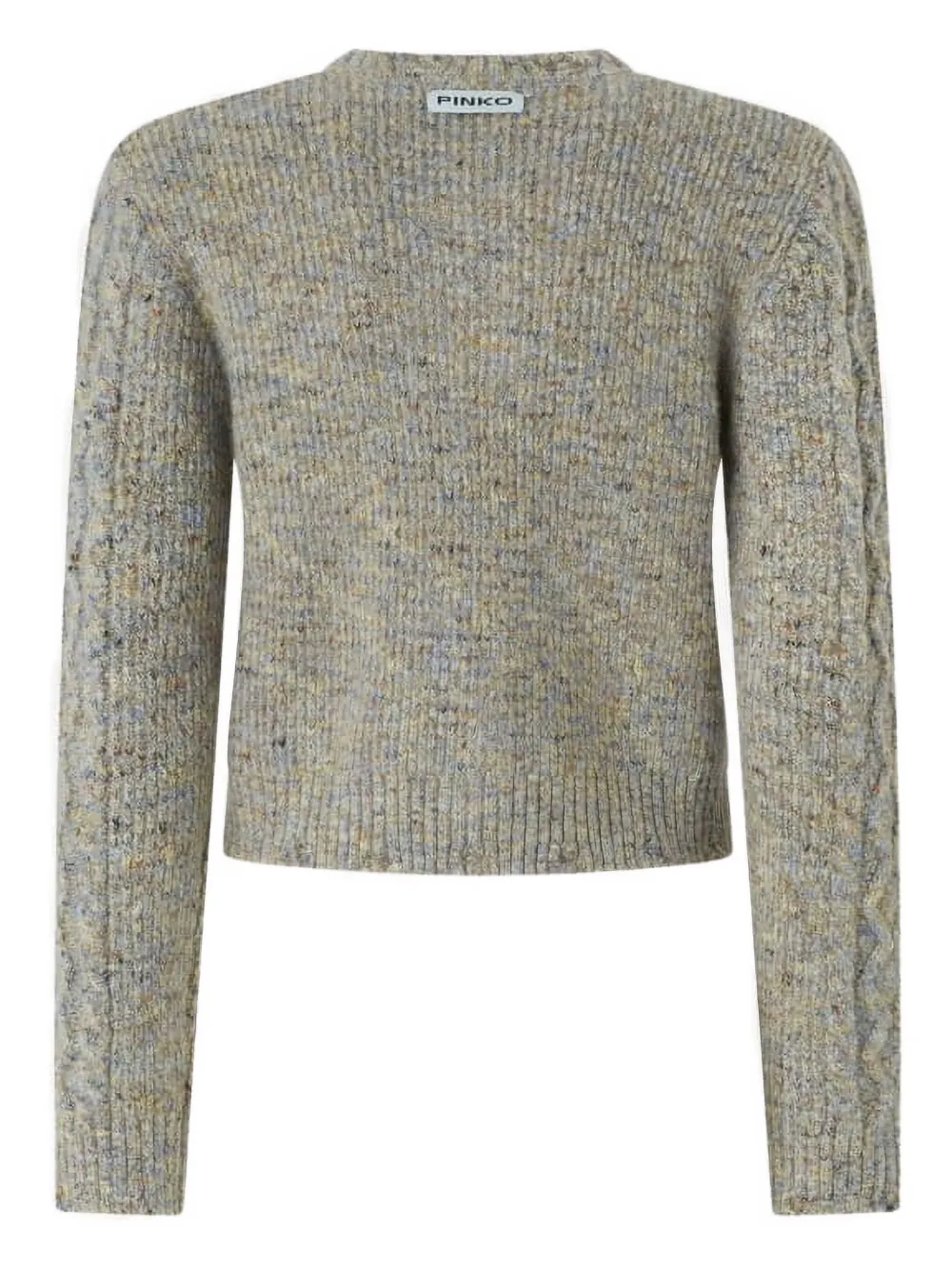 Кардиган с пуговицами, связанный косами PINKO, серый
Кардиган с пуговицами, связанный косами PINKO, серый