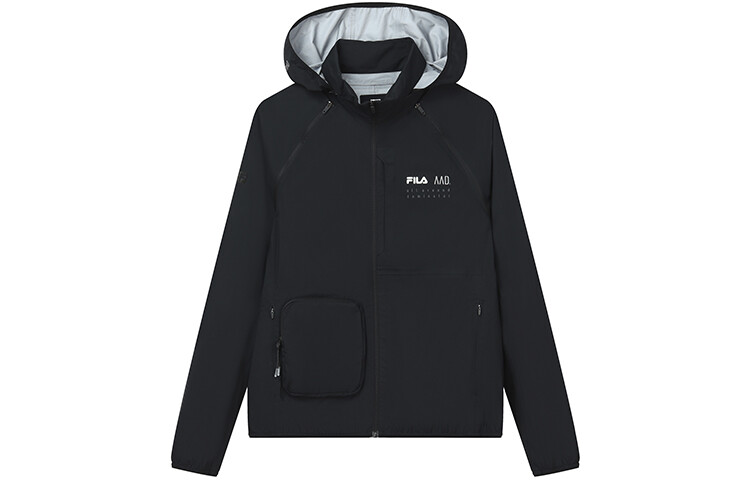 Куртка спортивная мужская черная Fila, черный 
Куртка спортивная мужская черная Fila, черный