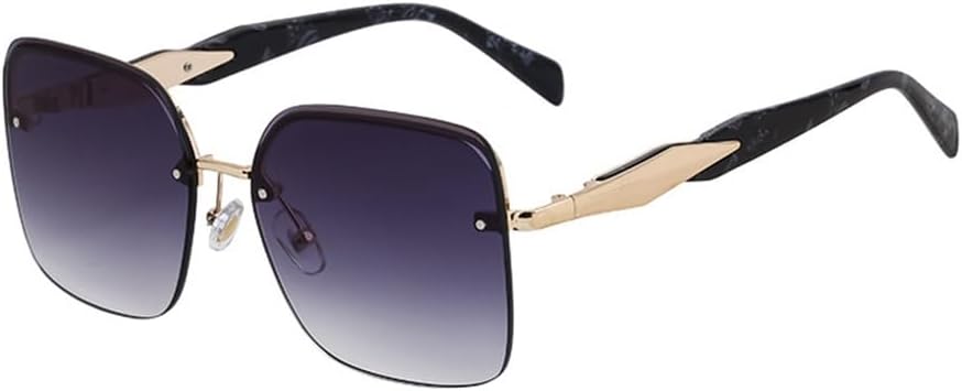 Большие безободковые солнцезащитные очки для женщин и мужчин, винтажные солнцезащитные очки в крупной оправе, металлические очки, защита от ультрафиолета UV400 VFDHN, 2
Большие безободковые солнцезащитные очки для женщин и мужчин, винтажные солнцезащитные очки в крупной оправе, металлические очки, защита от ультрафиолета UV400 VFDHN, 2