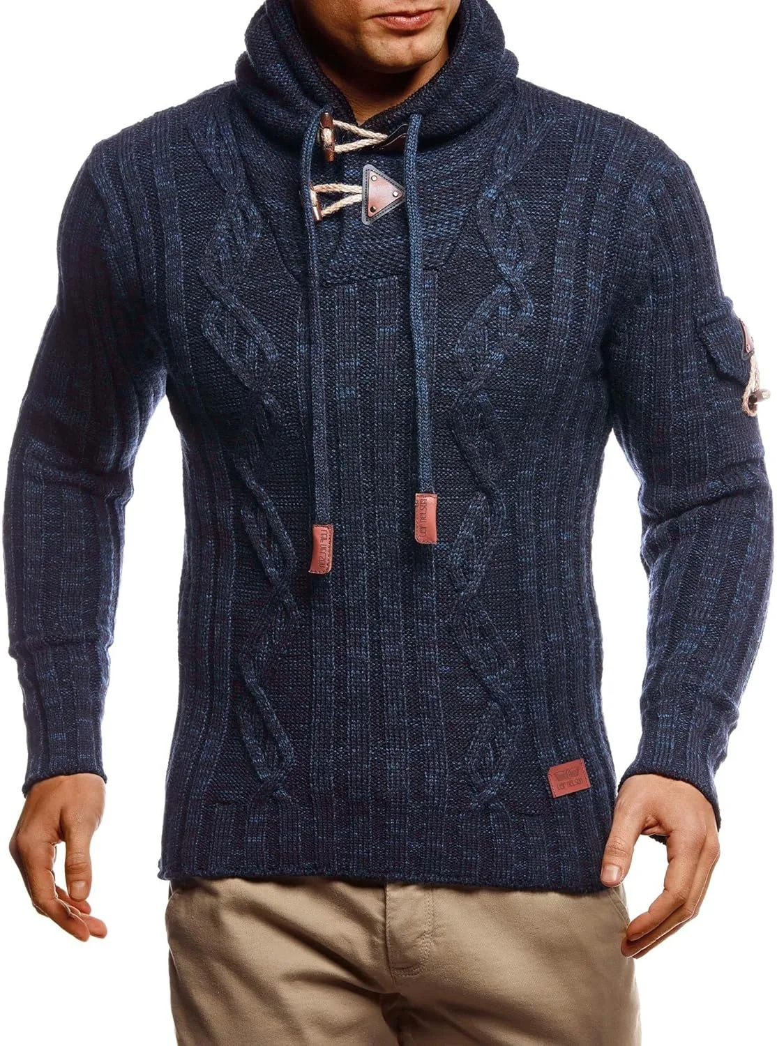 Leif Nelson Slim Pullover Sweaters для мужчин с капюшоном
Leif Nelson Slim Pullover Sweaters для мужчин с капюшоном