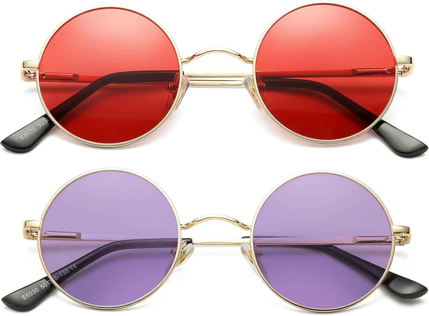 Солнцезащитные очки AIEYEZO в стиле ретро, круглые, для мужчин и женщин, поляризованные, модные винтажные, маленькие круглые, 2 Pack (Gold/Ocean Red + Gold/Clear Purple)
Солнцезащитные очки AIEYEZO в стиле ретро, круглые, для мужчин и женщин, поляризованные, модные винтажные, маленькие круглые, 2 Pack (Gold/Ocean Red + Gold/Clear Purple)