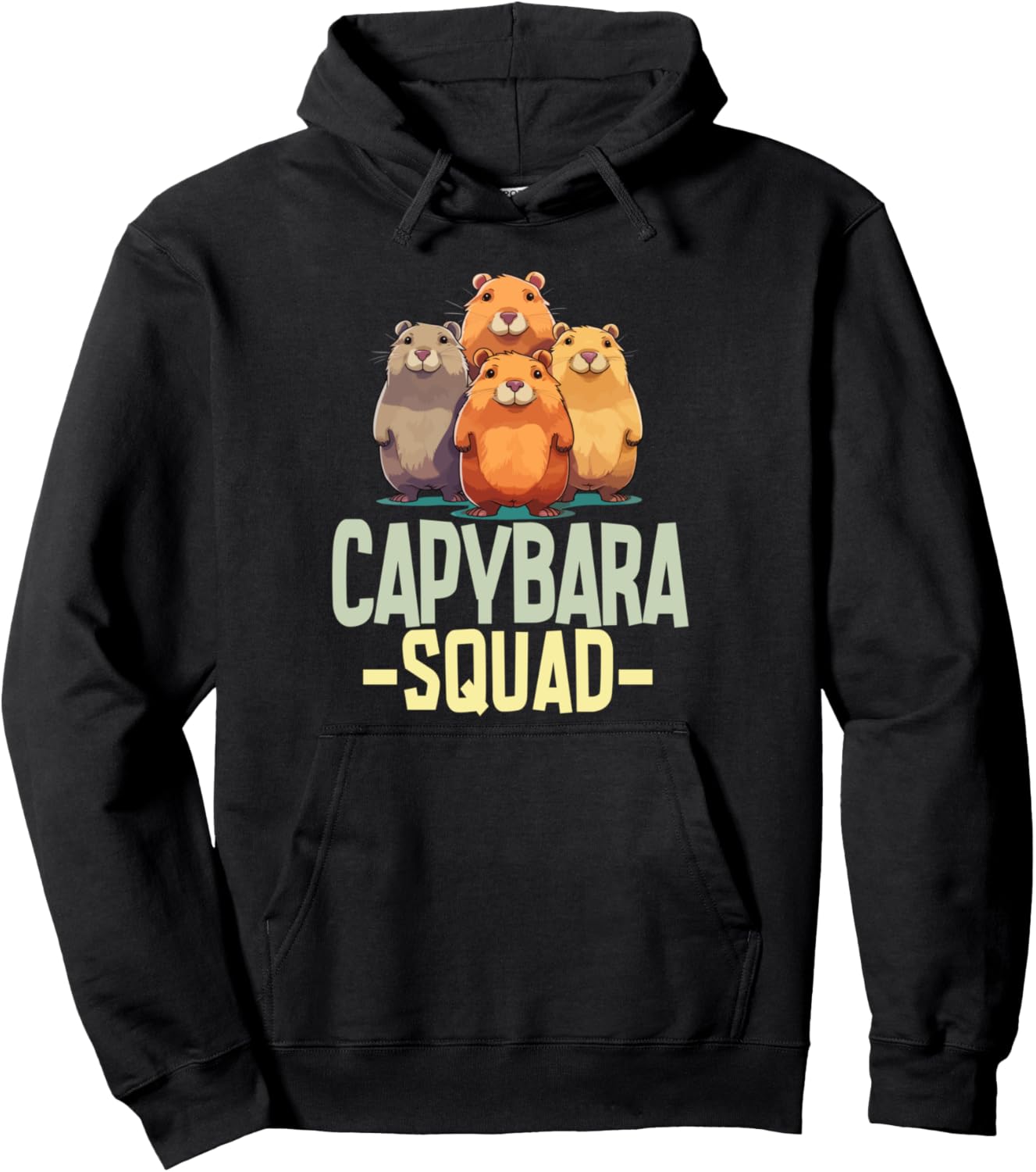 Дизайн Capybara Squad - Милая толстовка с изображением группы капибар Capybara Squad Design, черный
Дизайн Capybara Squad - Милая толстовка с изображением группы капибар Capybara Squad Design, черный