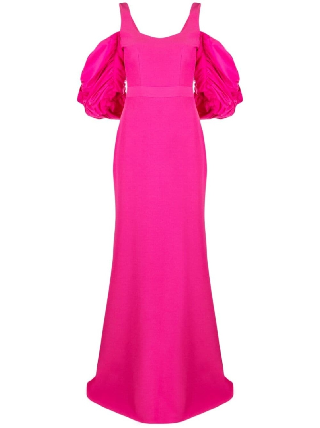 Длинное вечернее платье с открытыми плечами Alexander McQueen, розовый