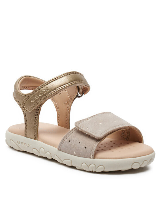 Босоножки золотого цвета Geox, желтый 
Босоножки золотого цвета Geox, желтый