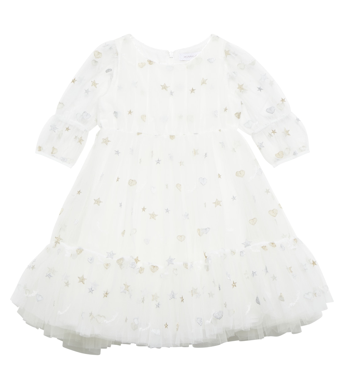 Платье из вышитого тюля Monnalisa, Panna
Платье из вышитого тюля Monnalisa, Panna