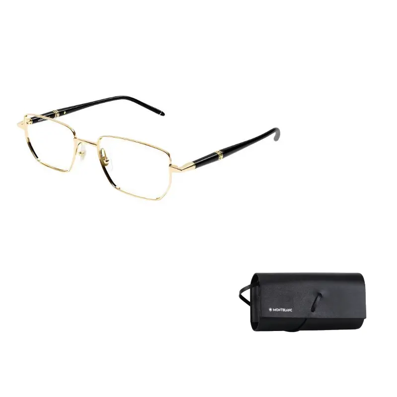 MONTBLANC Очки с прямоугольной оправой, Gold 
MONTBLANC Очки с прямоугольной оправой, Gold