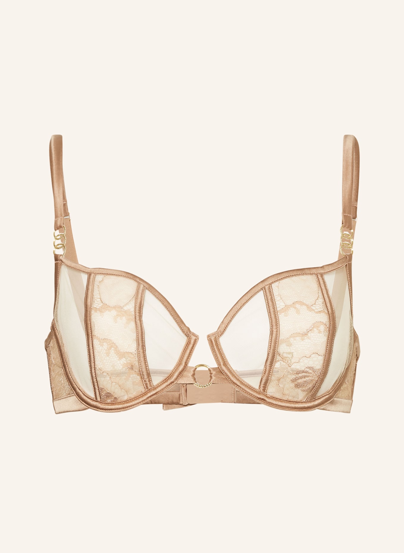 Бюстгальтер балконет украшенный из шелка Livy, бежевый
Бюстгальтер балконет украшенный из шелка Livy, бежевый