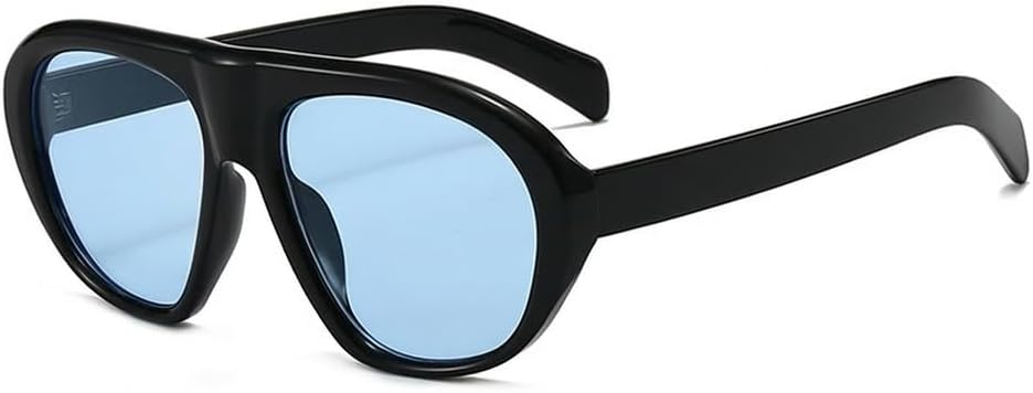Модные солнцезащитные очки Melrose Fashion Oversized Pilot для женщин, стильные массивные очки для мужчин в стиле панк с градиентным переходом цвета и защитой от УФ-излучения UV400, Black/Blue
Модные солнцезащитные очки Melrose Fashion Oversized Pilot для женщин, стильные массивные очки для мужчин в стиле панк с градиентным переходом цвета и защитой от УФ-излучения UV400, Black/Blue