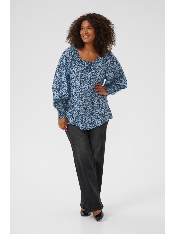 KAFFE curve Блузка с длинными рукавами KCamina, стандартный крой, черная с цветочным принтом в стиле виндсерфера
KAFFE curve Блузка с длинными рукавами KCamina, стандартный крой, черная с цветочным принтом в стиле виндсерфера