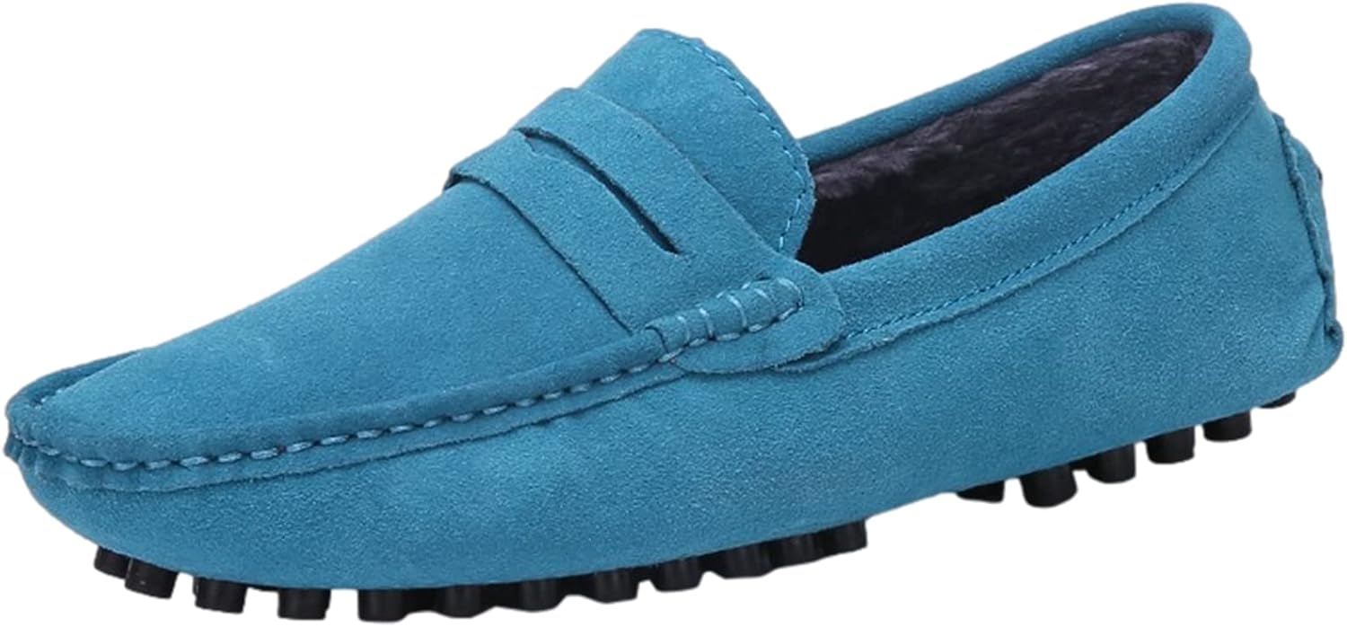 Мужские замшевые кожаные лоферы ANUFER, удобные мокасины, светло-голубой
Мужские замшевые кожаные лоферы ANUFER, удобные мокасины, светло-голубой