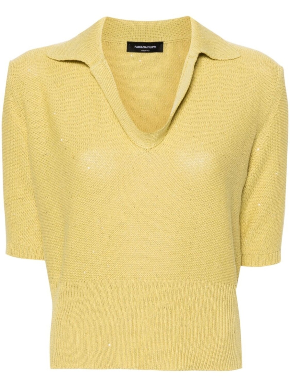 Fabiana Filippi джемпер с воротником поло и пайетками, зеленый
Fabiana Filippi джемпер с воротником поло и пайетками, зеленый