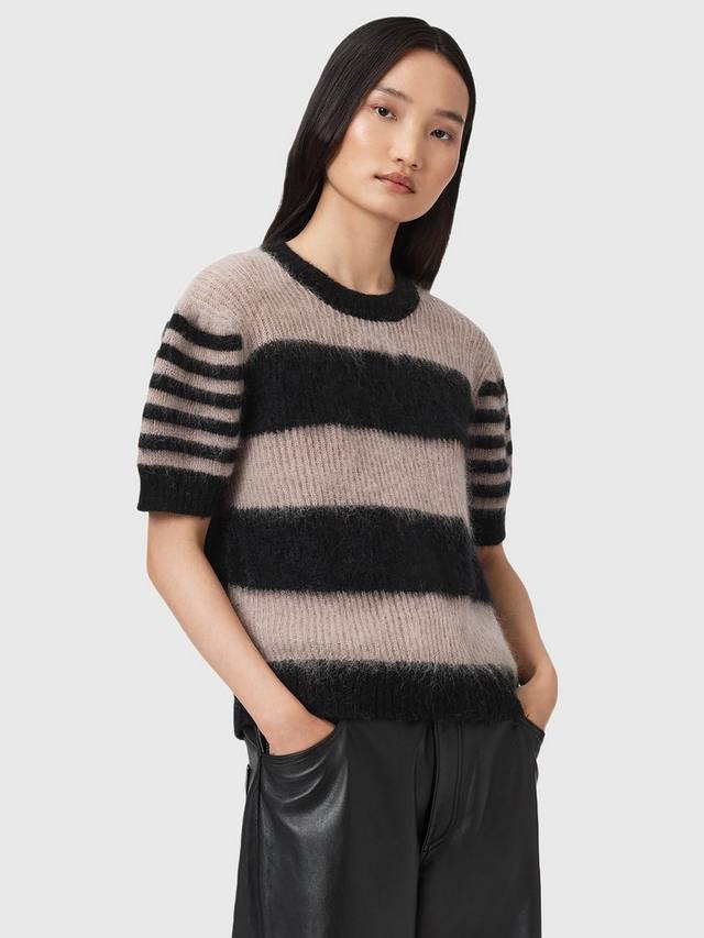 Джемпер Clem Stripe с коротким рукавом из мохера и шерсти AllSaints
Джемпер Clem Stripe с коротким рукавом из мохера и шерсти AllSaints