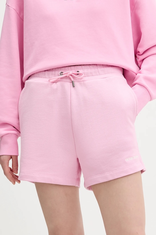 Хлопковые шорты Guess Jeans, розовый
Хлопковые шорты Guess Jeans, розовый