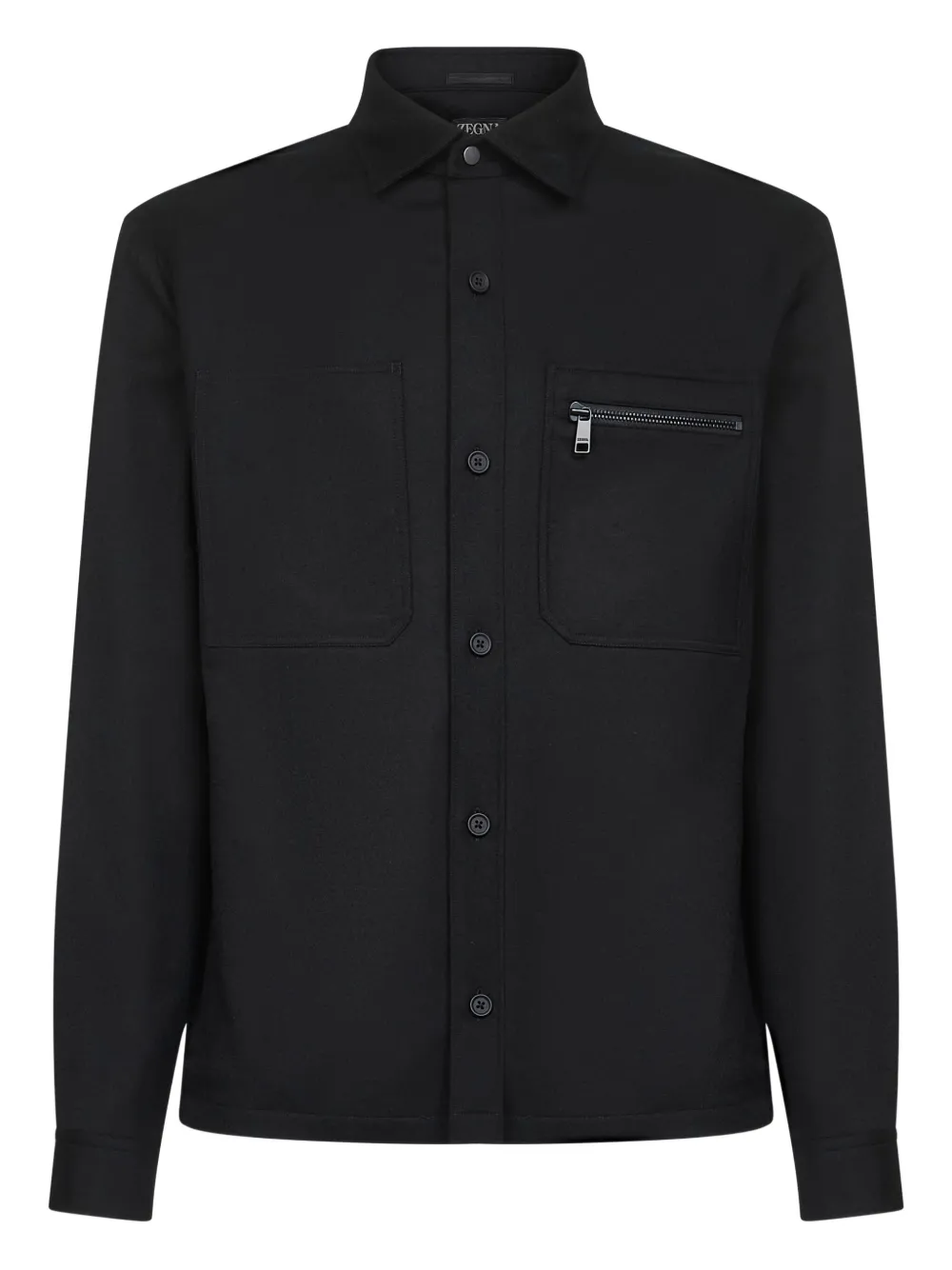 Рубашка на пуговицах Zegna, черный
Рубашка на пуговицах Zegna, черный