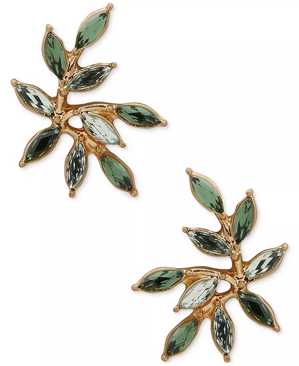 Серьги-Гвоздики с листьями из зеленого камня золотистого оттенка Lonna & Lilly, green
Серьги-Гвоздики с листьями из зеленого камня золотистого оттенка Lonna & Lilly, green