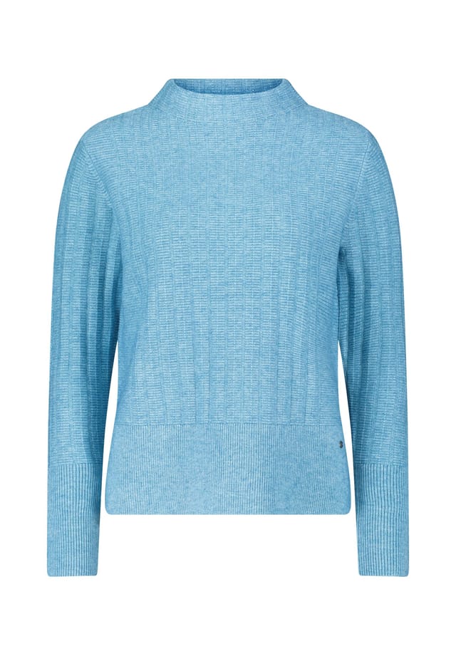 Вязаный свитер со структурой Betty & Co, голубой
Вязаный свитер со структурой Betty & Co, голубой