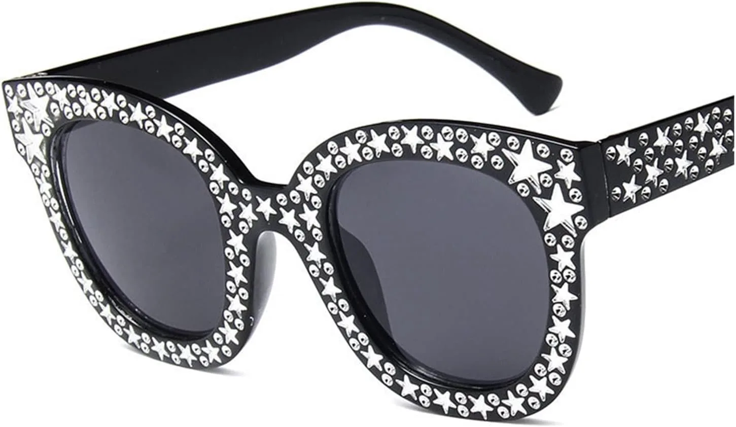 Роскошные ретро-солнцезащитные очки для женщин/мужчин. Солнцезащитные очки Star для женщин. Классические очки с защитой от УФ-излучения UV400 YGDBXHYD, Blackgray
Роскошные ретро-солнцезащитные очки для женщин/мужчин. Солнцезащитные очки Star для женщин. Классические очки с защитой от УФ-излучения UV400 YGDBXHYD, Blackgray