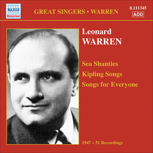CD диск Warren, Leonard: Sea Shanties Kipling Songs
CD диск Warren, Leonard: Sea Shanties Kipling Songs