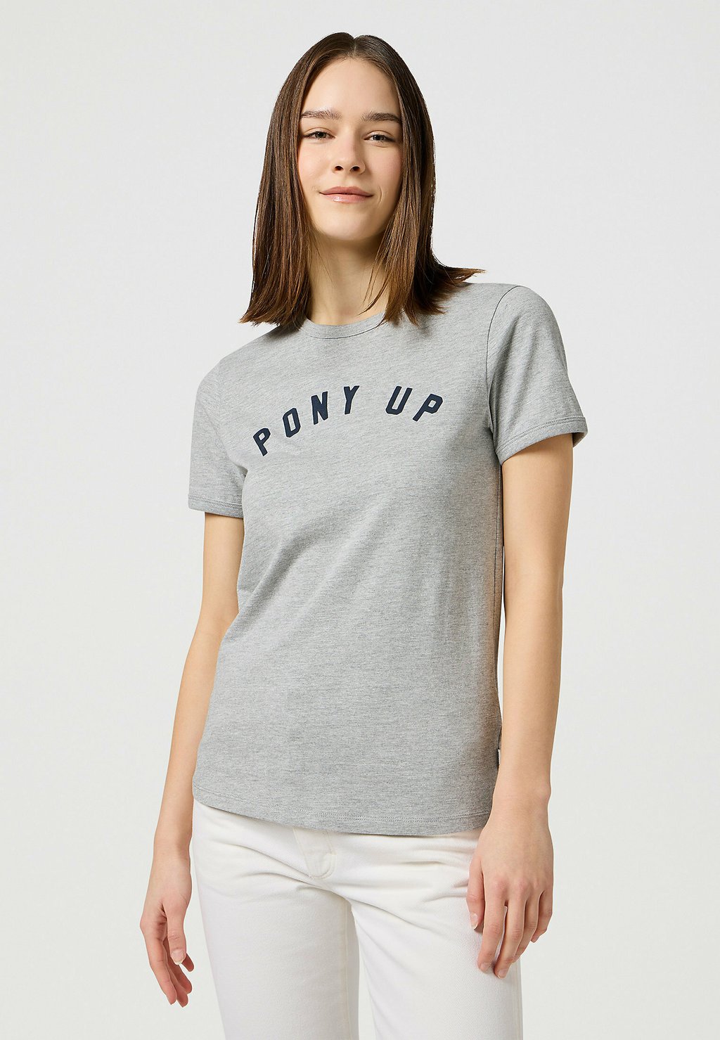 Футболка с принтом RINGER Wrangler, светло-серый 
Футболка с принтом RINGER Wrangler, светло-серый