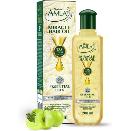Масло Amla Miracle Oil 200 мл, обогащенное 22 аюрведическими эфирными маслами, подходит для всех типов волос, протестировано дерматологами и сертифицировано как веганский продукт Dabur
Масло Amla Miracle Oil 200 мл, обогащенное 22 аюрведическими эфирными маслами, подходит для всех типов волос, протестировано дерматологами и сертифицировано как веганский продукт Dabur