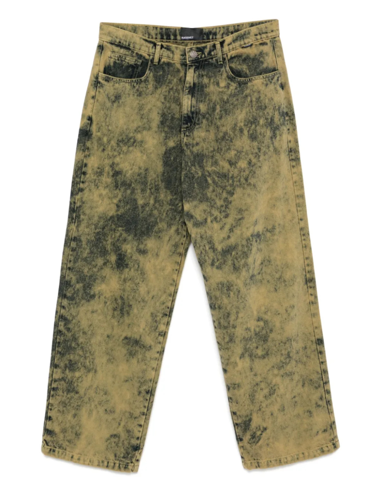 Джинсы с эффектом потертости RASSVET, зеленый
Джинсы с эффектом потертости RASSVET, зеленый