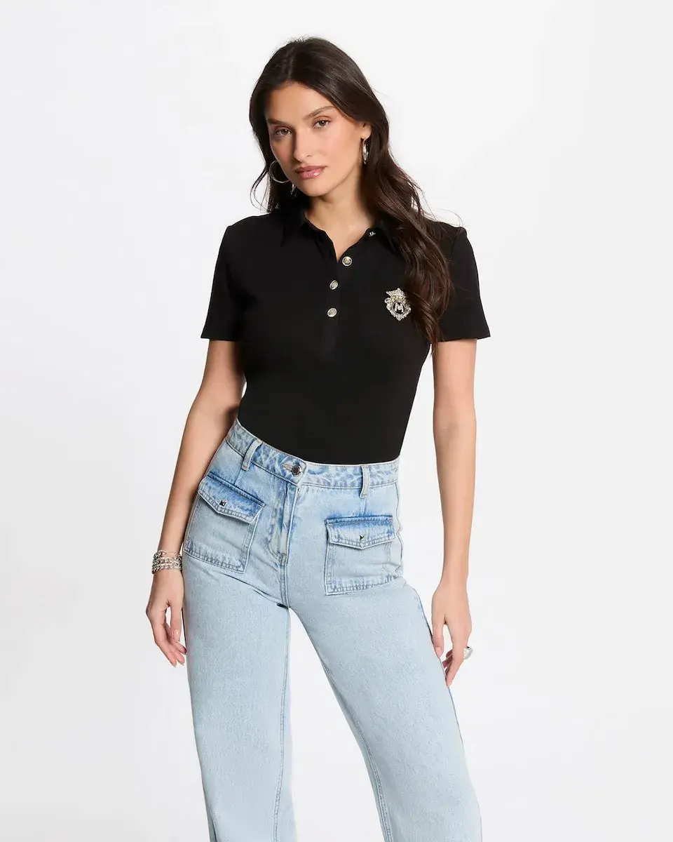 Женская футболка с коротким рукавом Morgan, черный
Женская футболка с коротким рукавом Morgan, черный