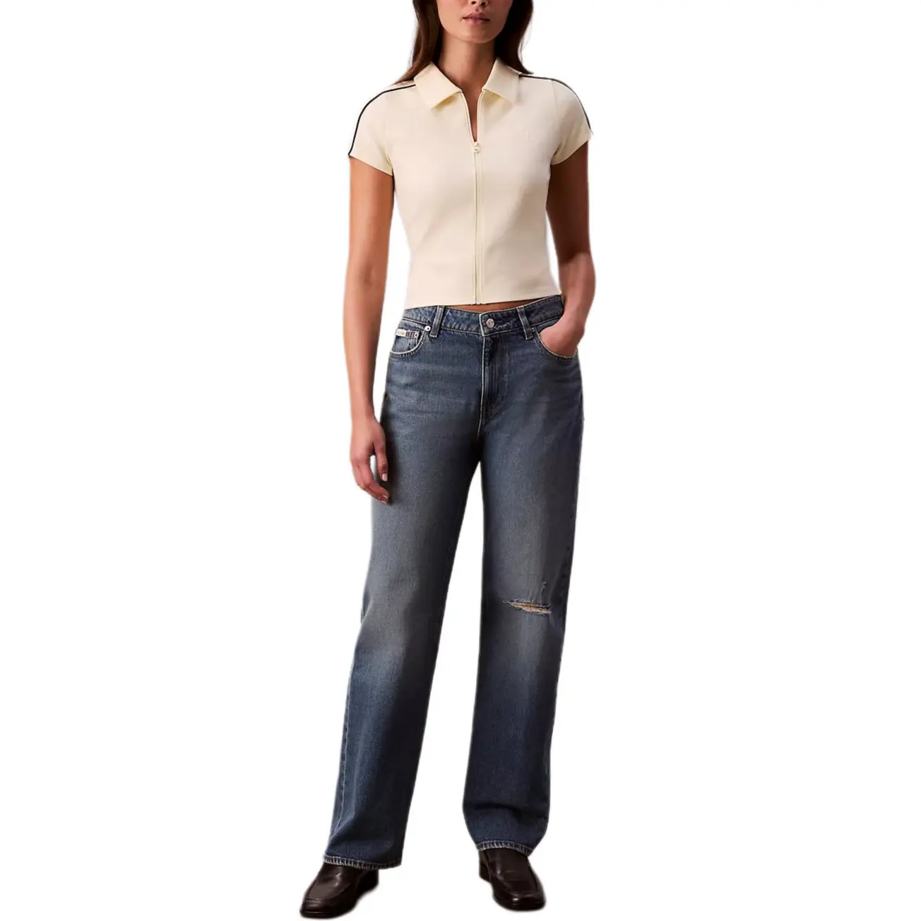 Calvin Klein Женские джинсы, синие, прямого кроя
Calvin Klein Женские джинсы, синие, прямого кроя