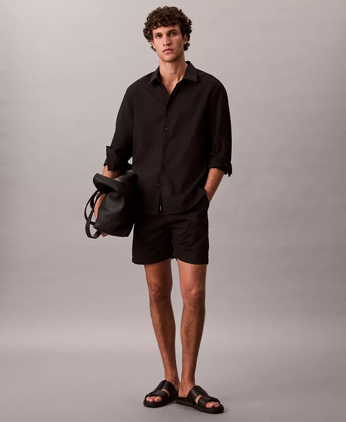 Мужские шорты из мягкого хлопка, 7 дюймов Calvin Klein, черный
Мужские шорты из мягкого хлопка, 7 дюймов Calvin Klein, черный