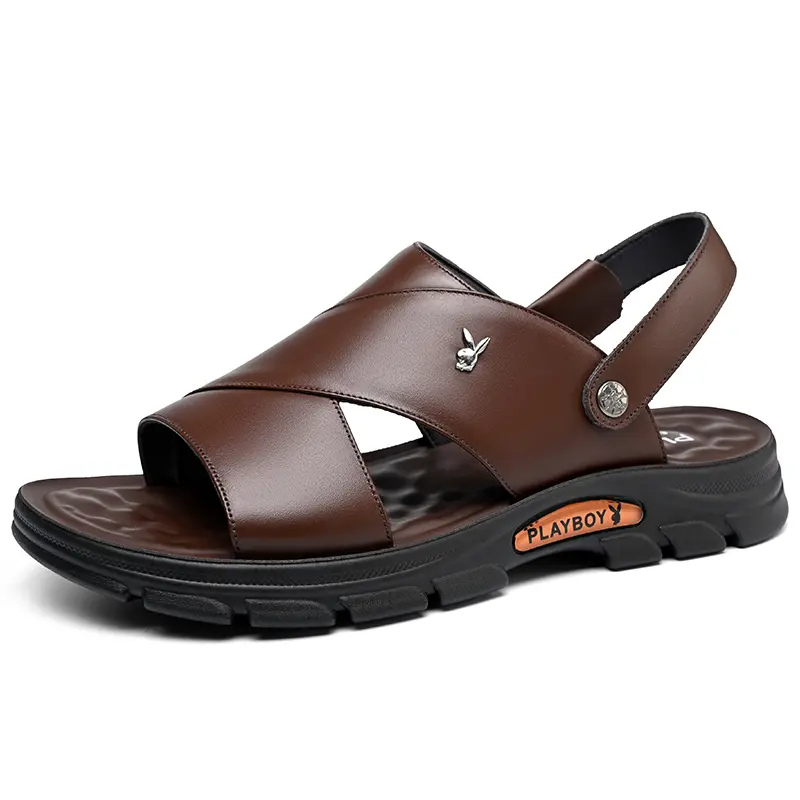 Пляжные сандалии Playboy для мужчин, тёмно-коричневые
Пляжные сандалии Playboy для мужчин, тёмно-коричневые