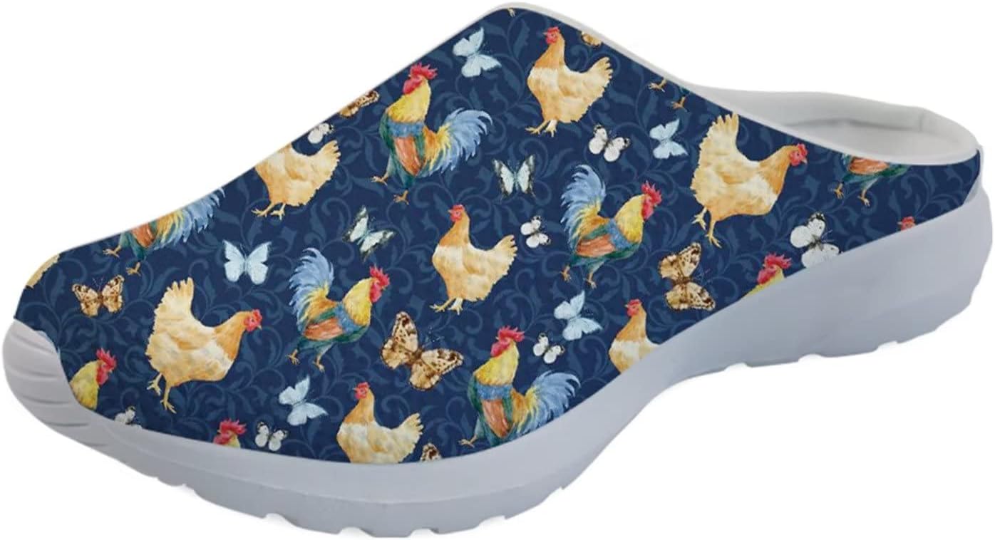Женские слипоны-мюли Forchrinse с милым Санта-Клаусом, мужские садовые сабо, сетчатые прогулочные туфли для повседневной носки, работы и спортзала, Rooster Butterfly
Женские слипоны-мюли Forchrinse с милым Санта-Клаусом, мужские садовые сабо, сетчатые прогулочные туфли для повседневной носки, работы и спортзала, Rooster Butterfly