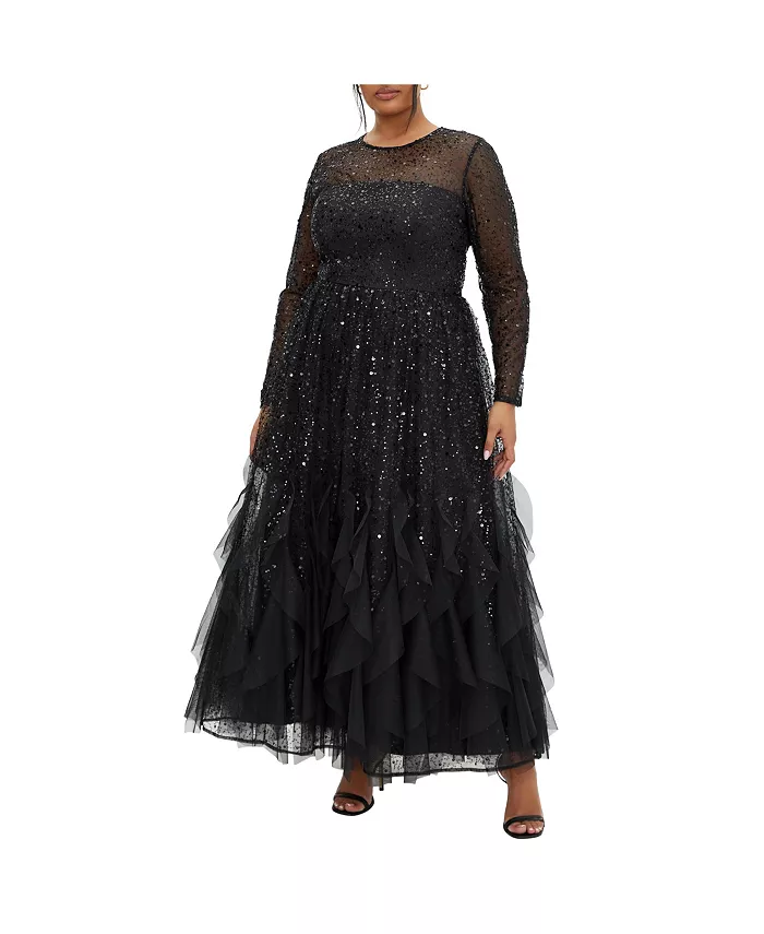 Платье макси Schiffer больших размеров CITY CHIC, черный
Платье макси Schiffer больших размеров CITY CHIC, черный