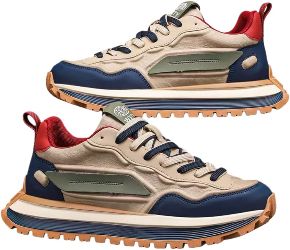 Мужские кроссовки на платформе с цветными блоками, удобные и стильные, для прогулок на улице, бега и кемпинга, на все сезоны, шнуровка Hhhchpm, хаки
Мужские кроссовки на платформе с цветными блоками, удобные и стильные, для прогулок на улице, бега и кемпинга, на все сезоны, шнуровка Hhhchpm, хаки