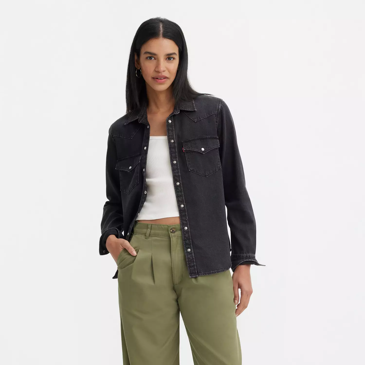 Идеальная рубашка в стиле вестерн Levi's, черный
Идеальная рубашка в стиле вестерн Levi's, черный