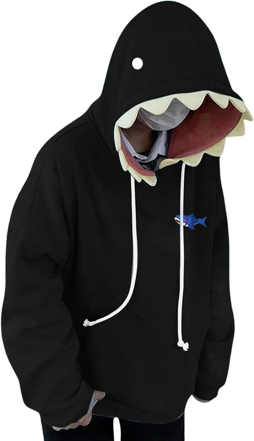 Мужская и женская толстовка Shark с капюшоном, модная, с длинным рукавом YSERB
Мужская и женская толстовка Shark с капюшоном, модная, с длинным рукавом YSERB