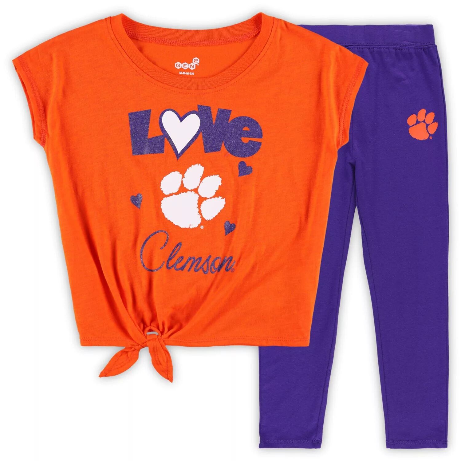 Оранжевый/фиолетовый комплект футболки и леггинсов Clemson Tigers Forever Love Team для малышей Outerstuff
Оранжевый/фиолетовый комплект футболки и леггинсов Clemson Tigers Forever Love Team для малышей Outerstuff