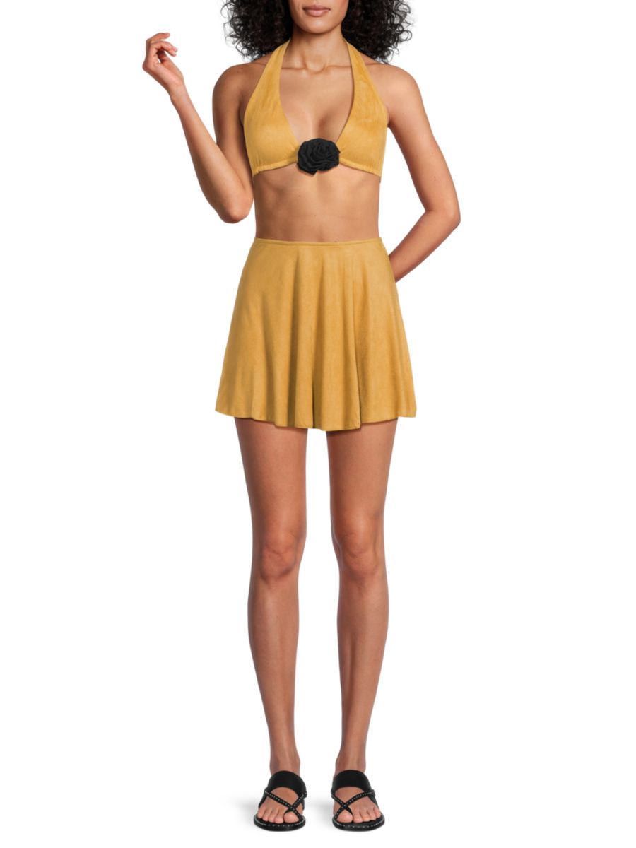 Замшевая юбка-бикини с воланами WeWoreWhat, цвет Tan Suede
Замшевая юбка-бикини с воланами WeWoreWhat, цвет Tan Suede