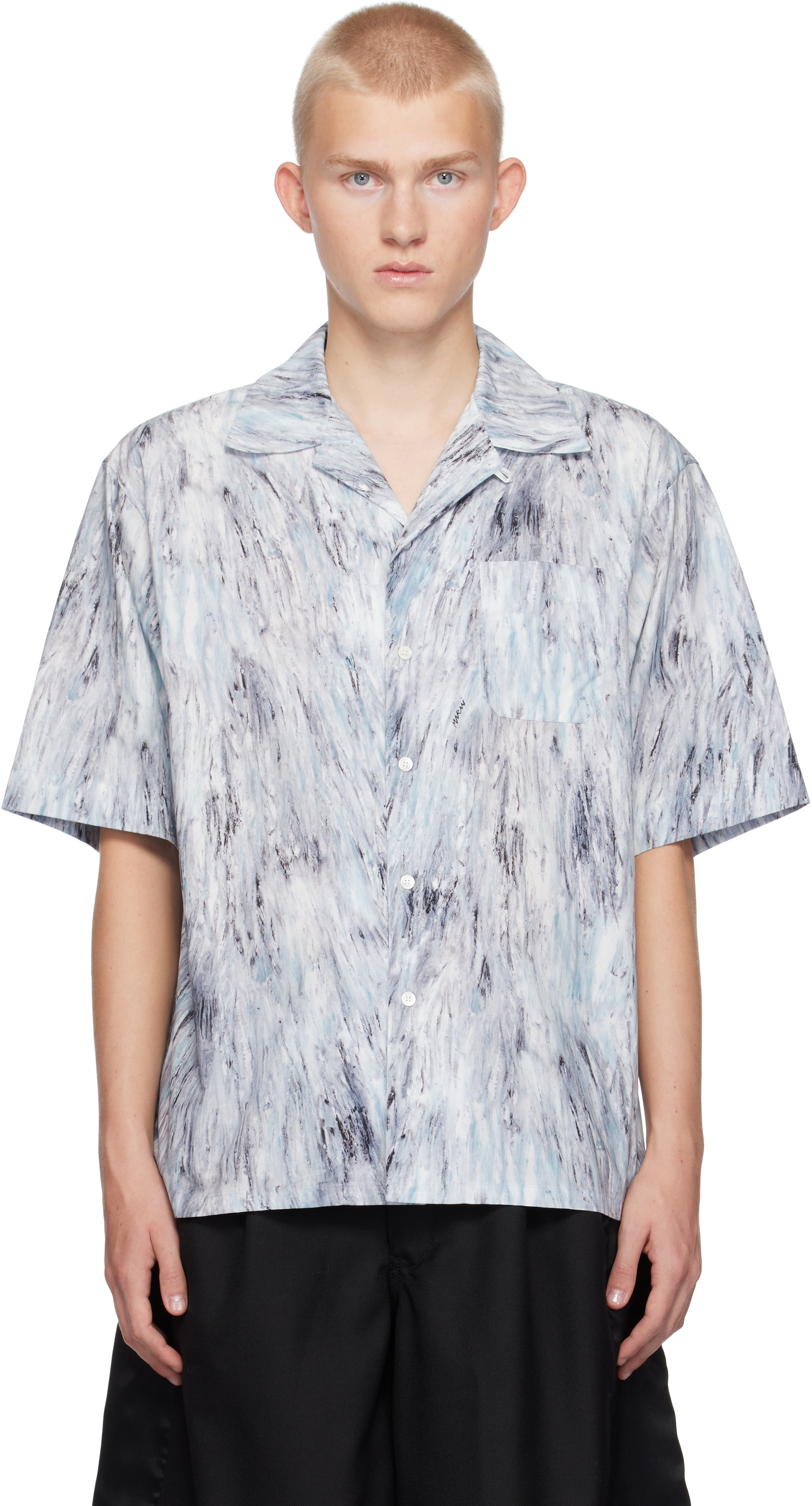 Синяя футболка с рисунком «мелок» Marni
Синяя футболка с рисунком «мелок» Marni