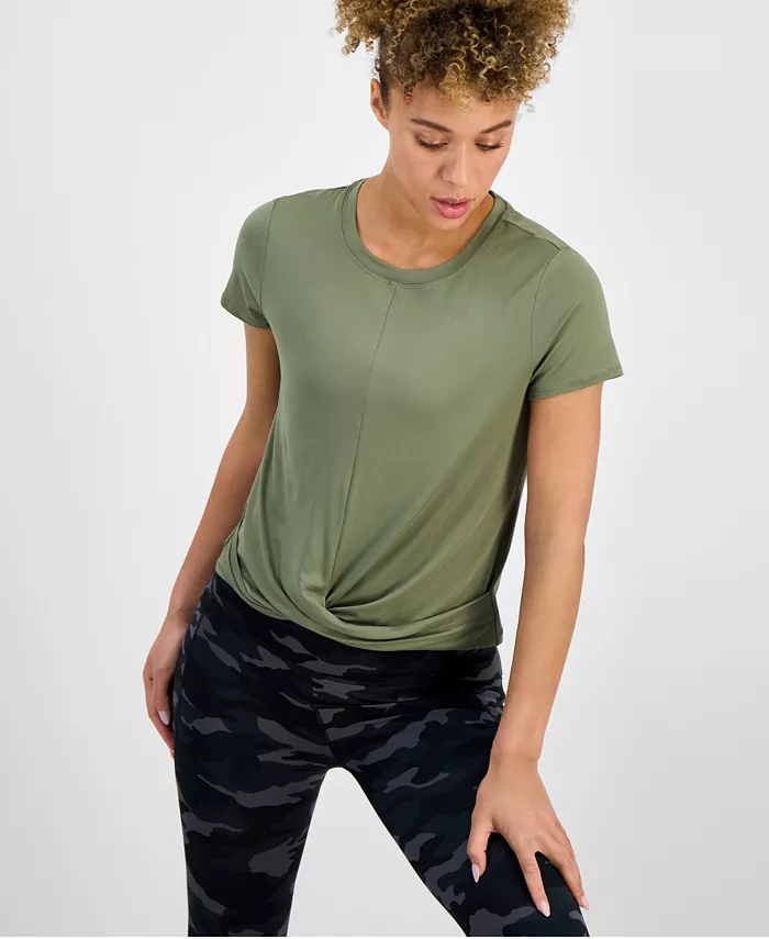 Женская футболка с перекрученным передом для тренировок ID Ideology, зеленый
Женская футболка с перекрученным передом для тренировок ID Ideology, зеленый