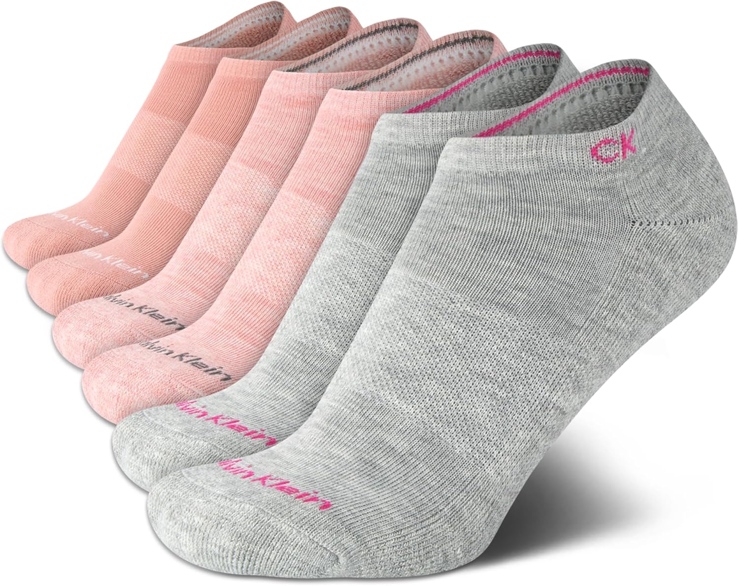 Носки Calvin Klein Girls No Show Socks - 6 пар спортивных носков с низкой посадкой для девочек (ML), Pink/Grey
Носки Calvin Klein Girls No Show Socks - 6 пар спортивных носков с низкой посадкой для девочек (ML), Pink/Grey