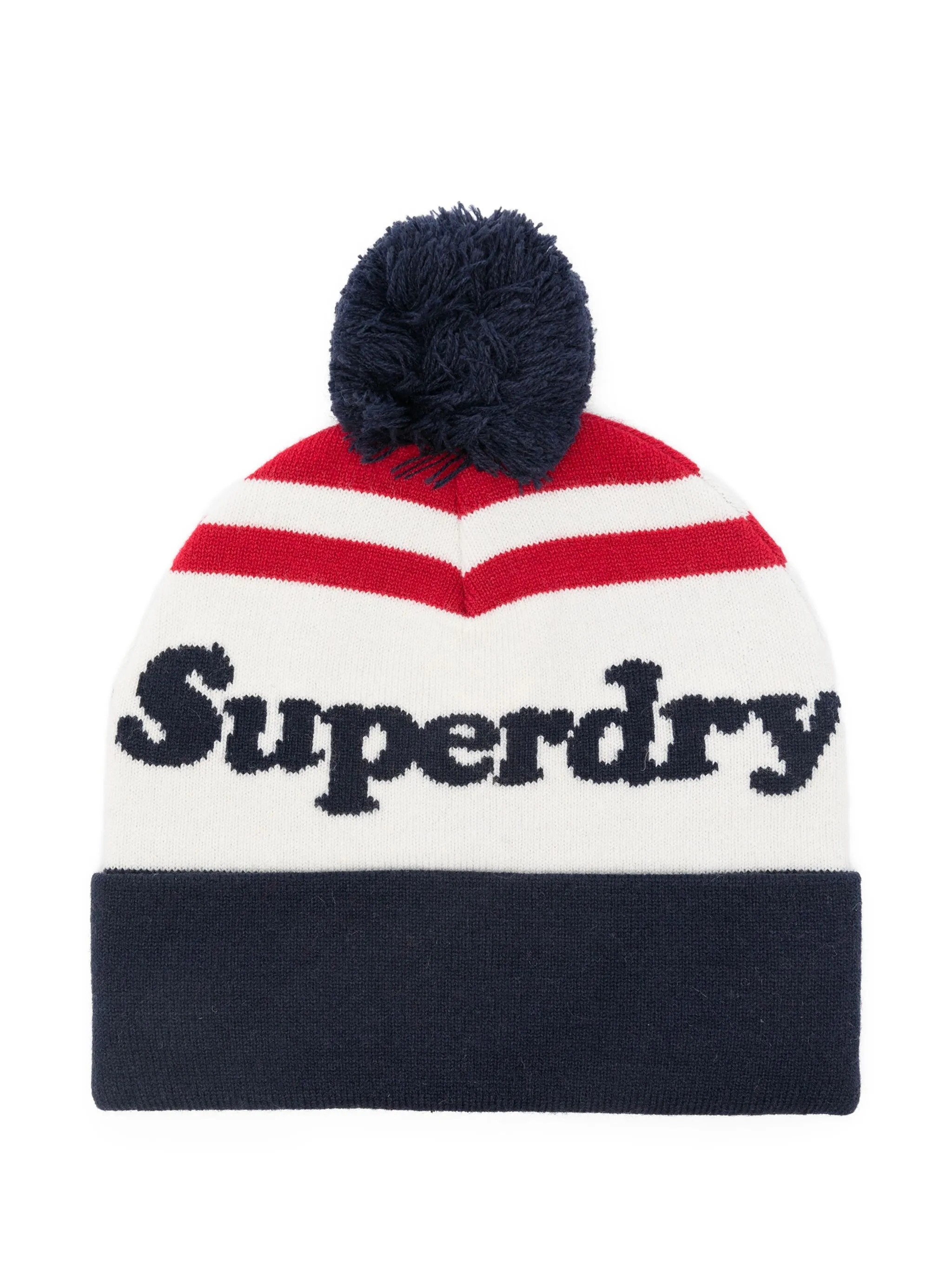 Полосатая шапка бини с помпоном Superdry, белый
Полосатая шапка бини с помпоном Superdry, белый