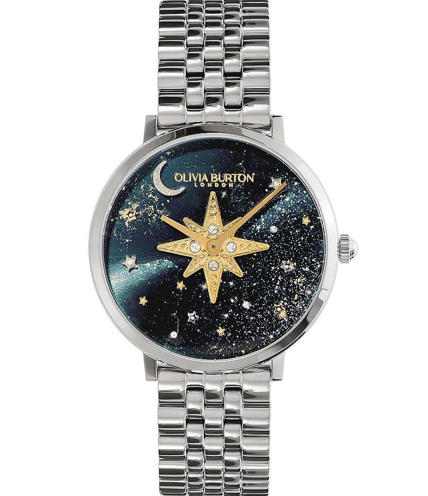 Женские часы Olivia Burton Celestial Nova с сапфиром синего и серебряного браслета, серебро
Женские часы Olivia Burton Celestial Nova с сапфиром синего и серебряного браслета, серебро