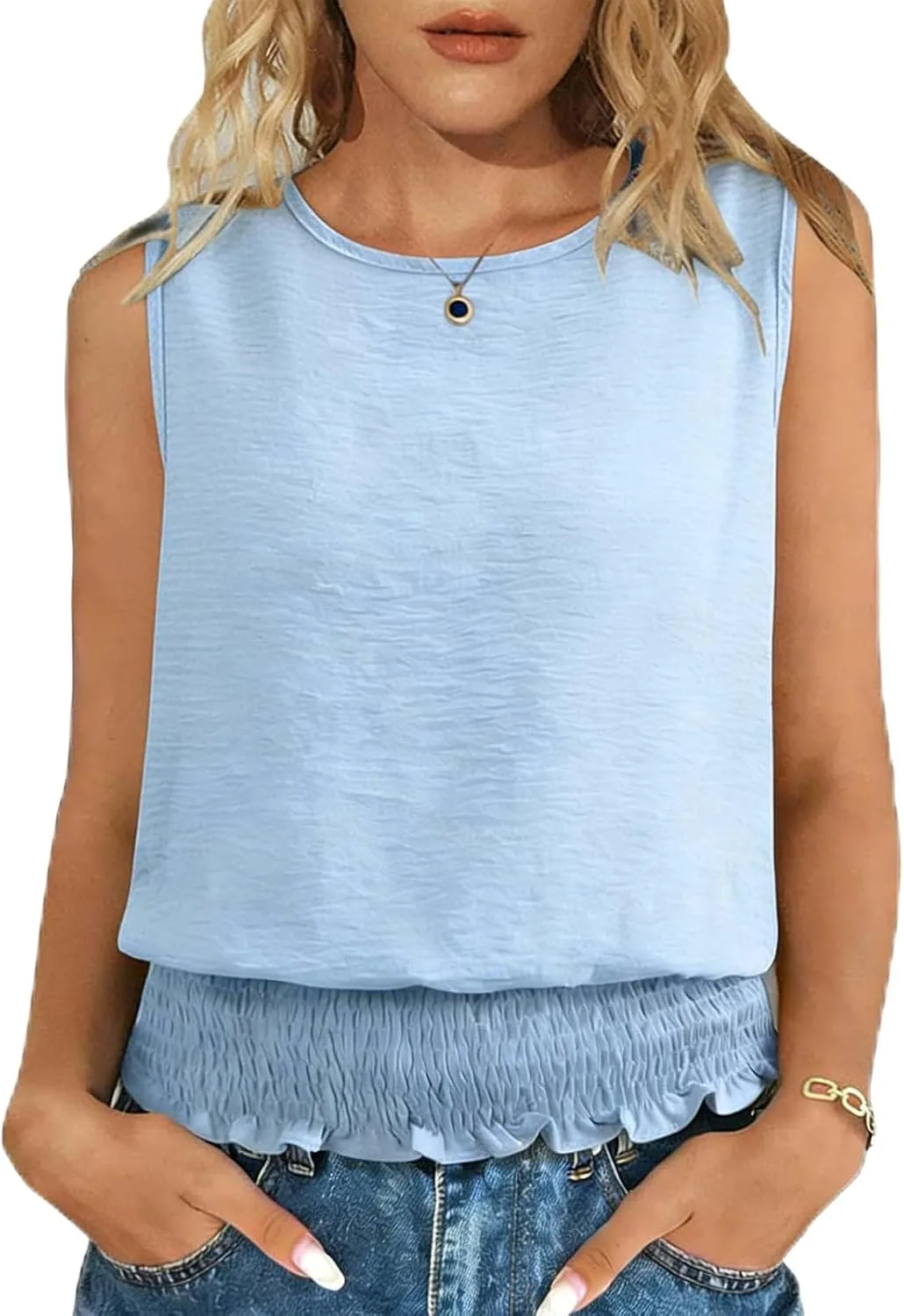 Xiaojmake Женская майка-кроп с присборенным верхом Peplum
Xiaojmake Женская майка-кроп с присборенным верхом Peplum