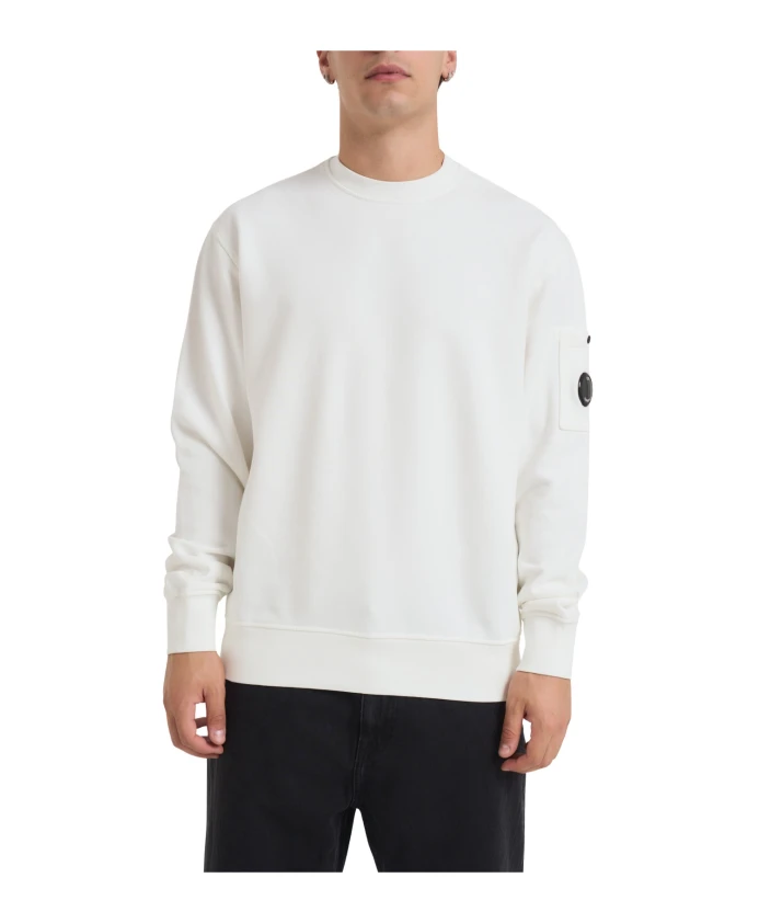 Свитшот с круглым вырезом C.P. Company, белый
Свитшот с круглым вырезом C.P. Company, белый