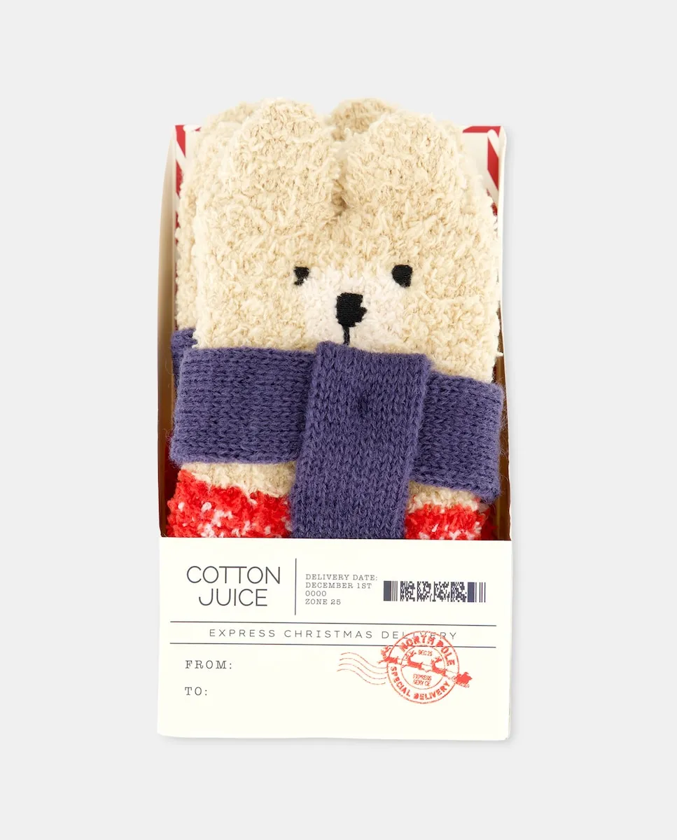 Женские рождественские носки с медвежатами Énfasis, красный
Женские рождественские носки с медвежатами Énfasis, красный