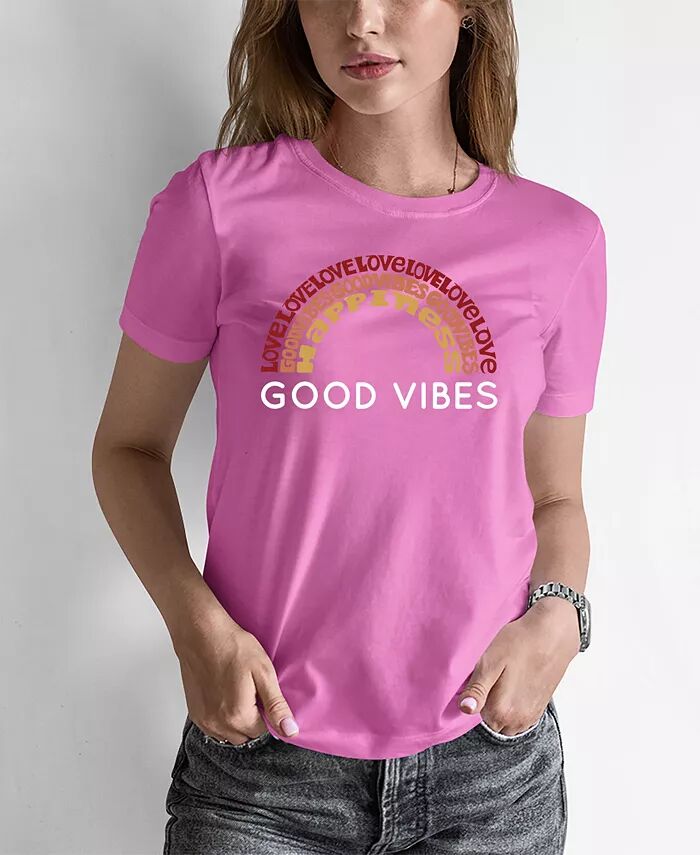 Женская футболка Word Art Good Vibes LA Pop Art, розовый
Женская футболка Word Art Good Vibes LA Pop Art, розовый