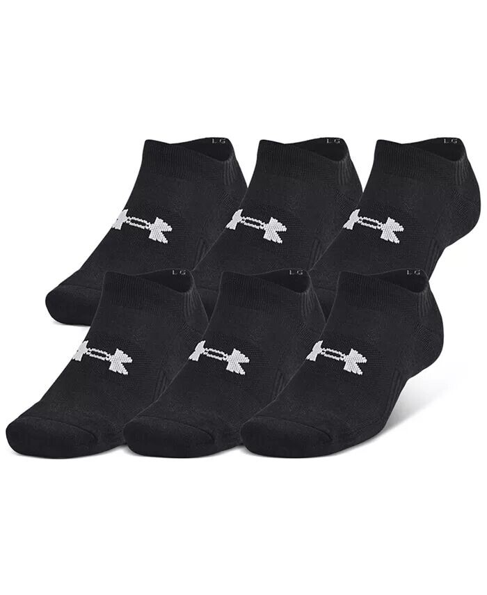 Мужской тренировочный хлопок, 6 шт. Влагоотводящие носки для неявки Under Armour, черный
Мужской тренировочный хлопок, 6 шт. Влагоотводящие носки для неявки Under Armour, черный